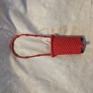 Vintage Pink Cast Iron basket